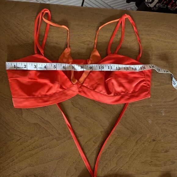 Nana Gotti Julie Salmon Red Cut-Out Maxi Dress Size 6 - Picture 13 of 16